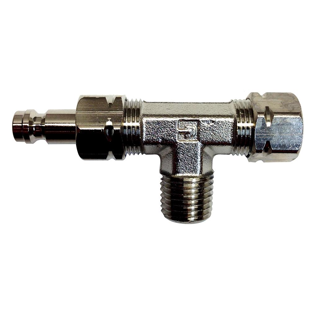 Uflex T-Fitting w/Bleed Nipple