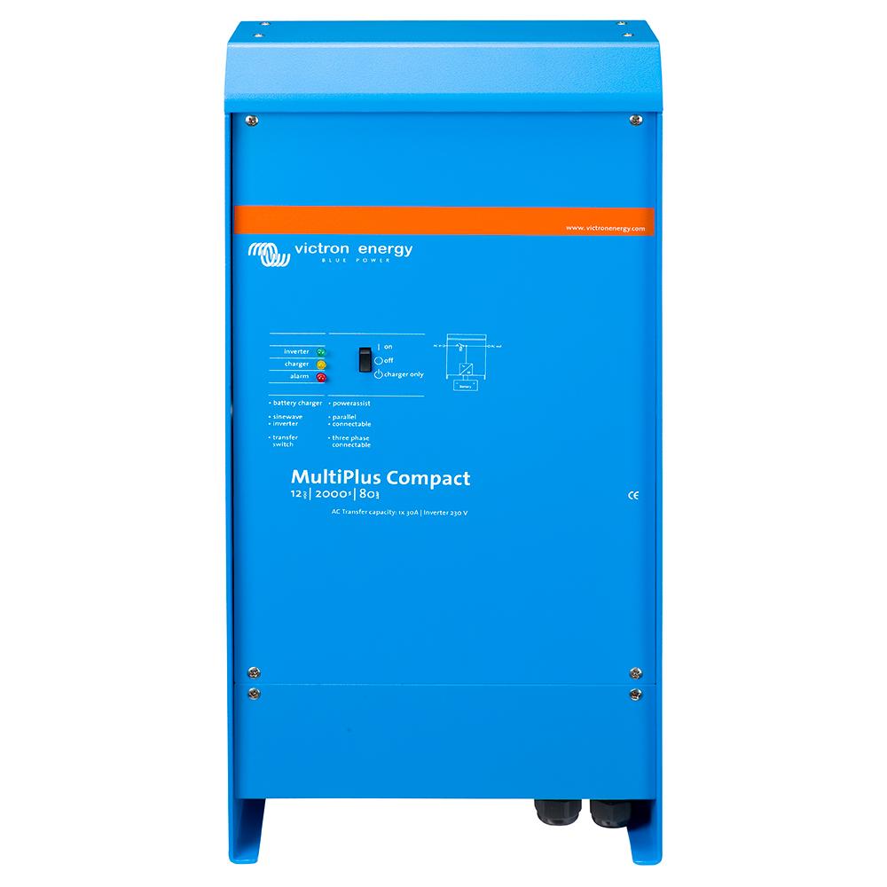 Everest Victron Multiplus Inverter/Charger 12 VDC - 2000W - 80AMP Battery Charger - 50AMP Transfer Switch - $1236.01 at Everest