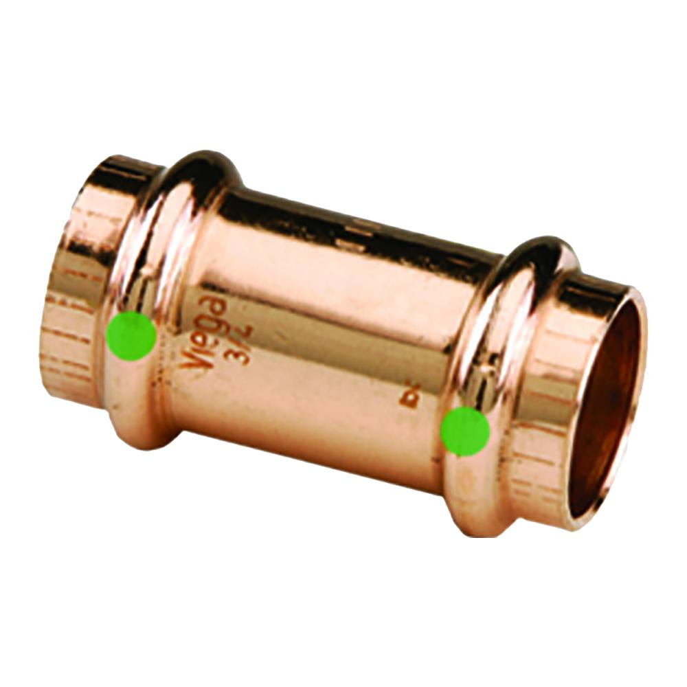 Viega ProPress 3/4 Copper Coupling w/Stop - Double Press Connection - Smart Connect Technology