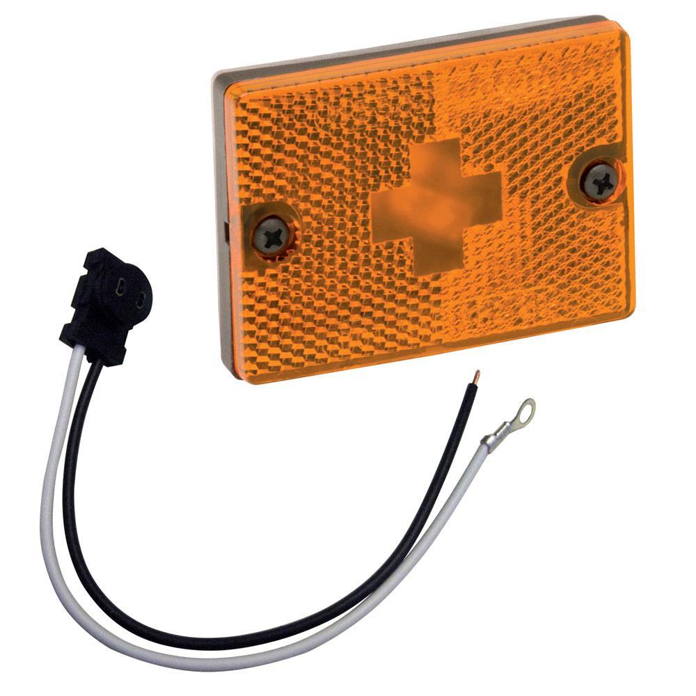 Everest Wesbar Sidemarker Clearance Light w/18 Pigtail - Amber - $8.71 at Everest