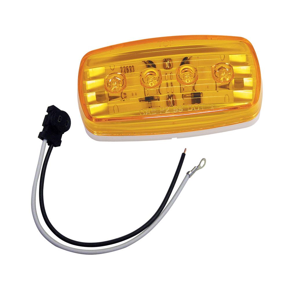 Everest Wesbar LED Clearance/Side Marker Light - Amber #58 w/Pigtail - $31.02 at Everest