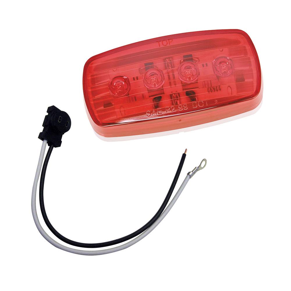 Everest Wesbar LED Clearance/Side Marker Light - Red #58 w/Pigtail - $16.25 at Everest