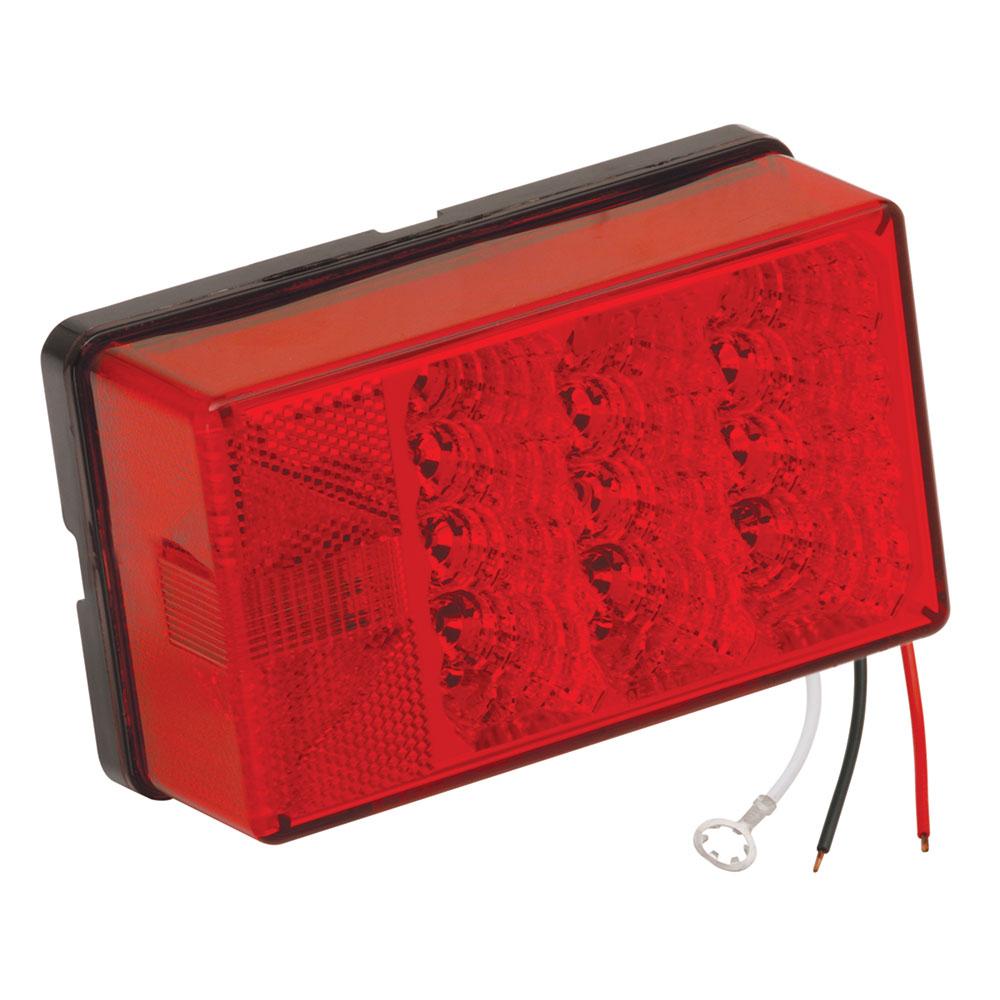 Everest Wesbar 4 x 6 Waterproof LED 8-Function, Left/Roadside w/3 Wire 90 deg Pigtail Trailer Light - $75.15 at Everest