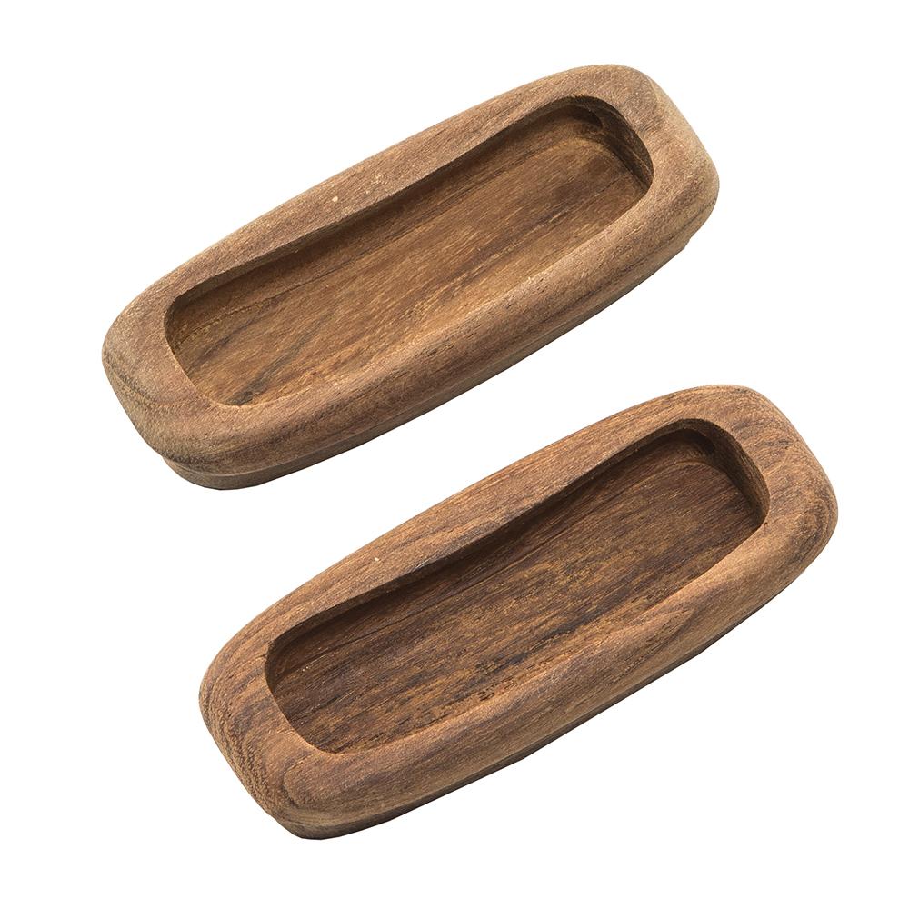 Whitecap Teak Rectangular Drawer Pull - 3-1/4L - 2 Pack