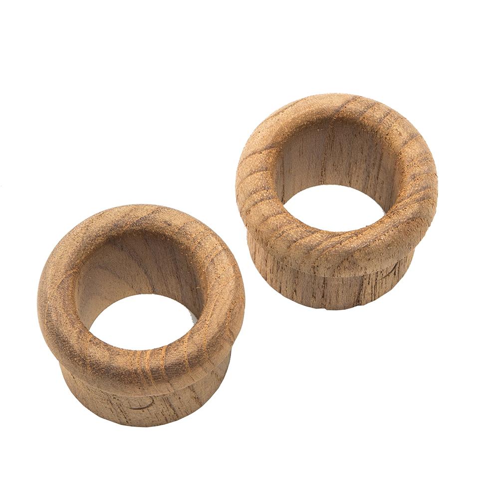 Whitecap Teak Finger Pull - 5/8 Barrel Length - 2 Pack