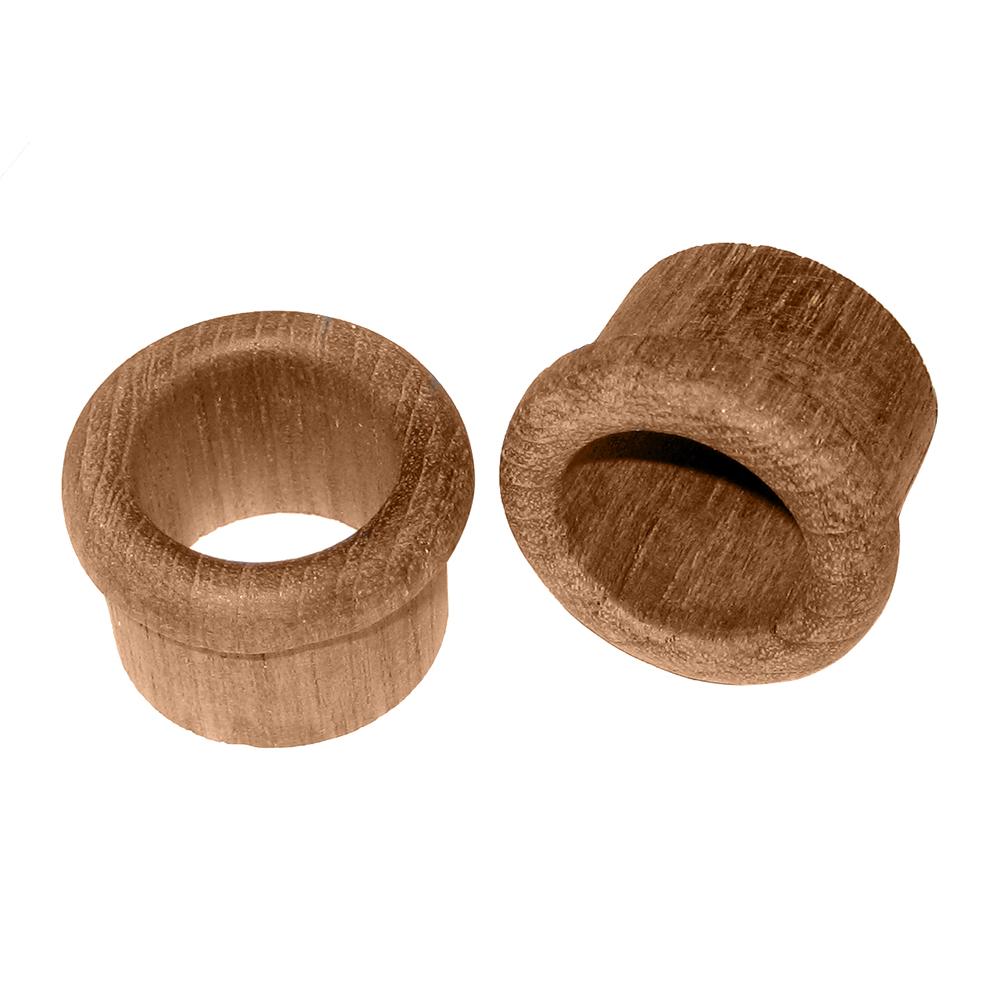Whitecap Teak Finger Pull - 1 Barrel Length - 2 Pack