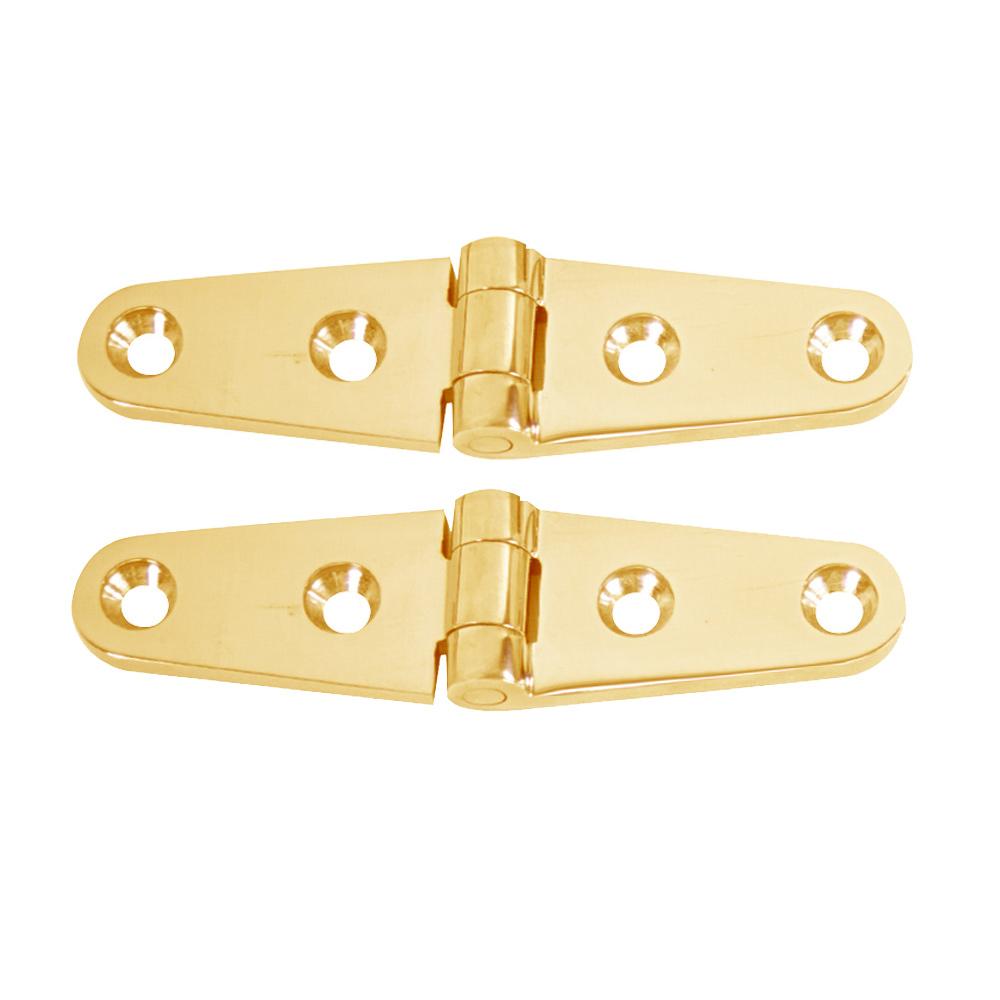 Everest Whitecap Strap Hinge - Polished Brass - 4 x 1 - Pair - $14.03 at Everest