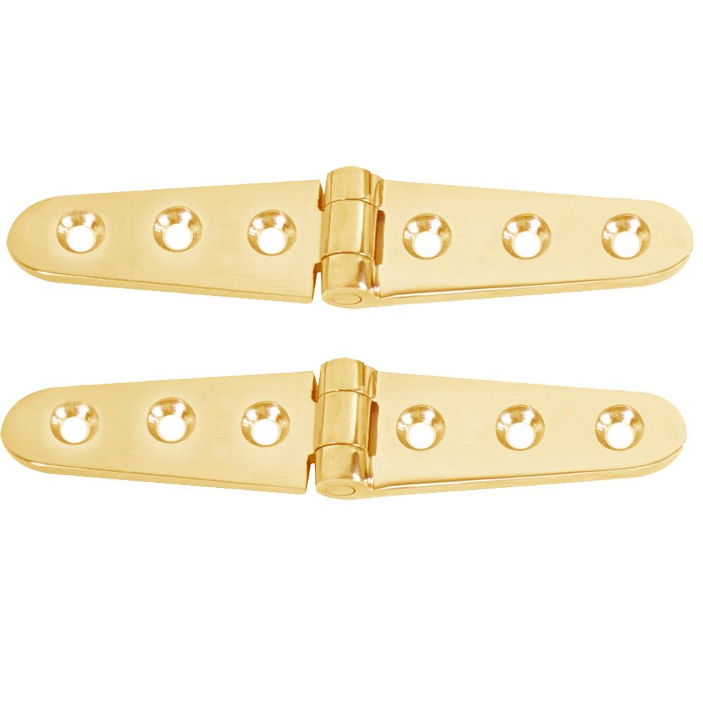 Everest Whitecap Strap Hinge - Polished Brass - 6 x 1-1/8 - Pair - $16.04 at Everest