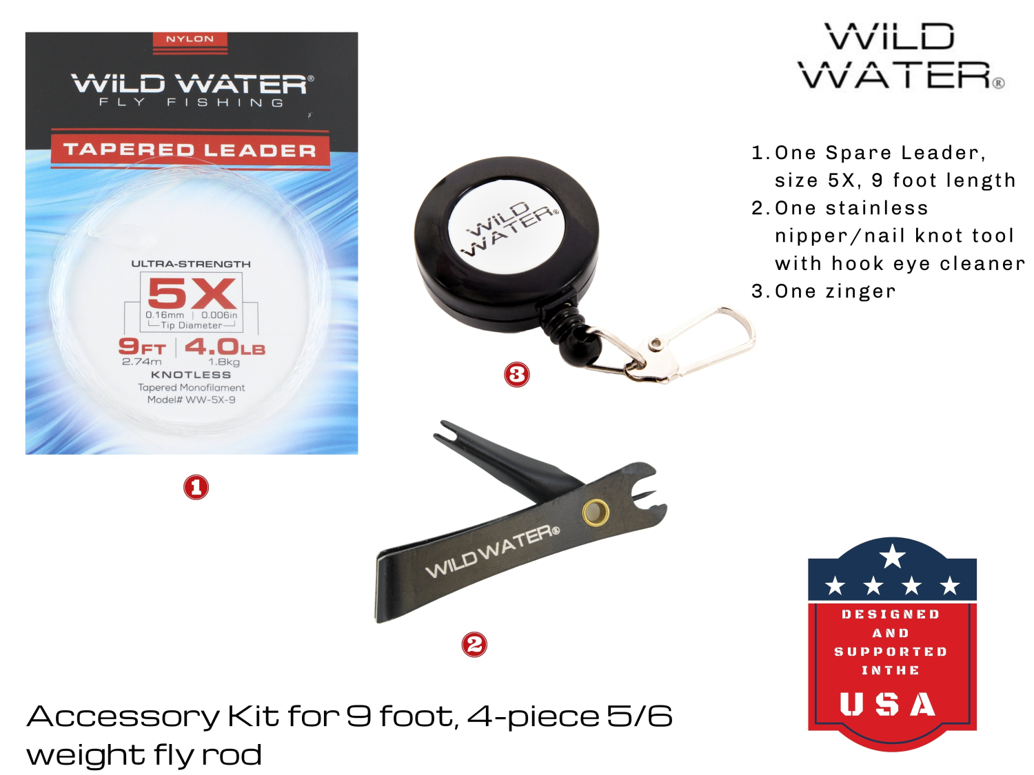 Wild Water Fly Fishing Wild Water Fly Fishing Combo for Panfish and Bass, 9 ft 5/6 wt Rod - $94.00 at Everest
