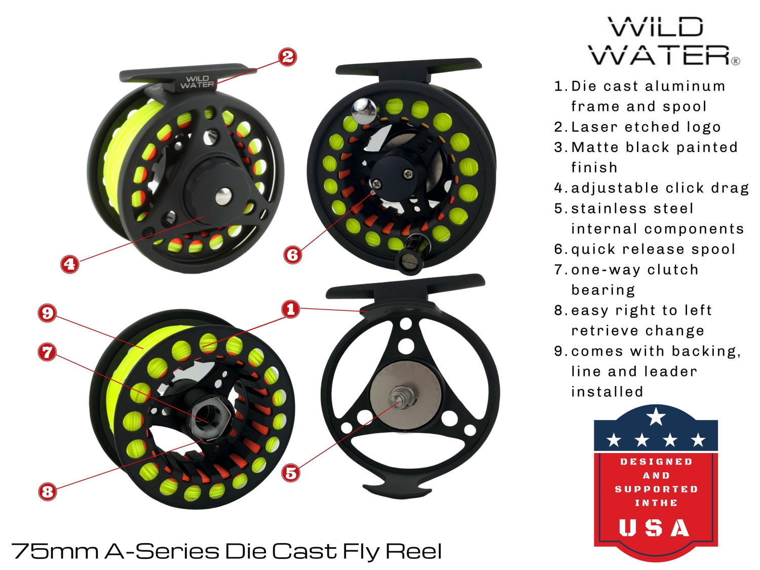 Wild Water Fly Fishing Wild Water Die Cast 3 Weight or 4 Weight Fly Reel for Small Fly Rods - $40.00 at Everest