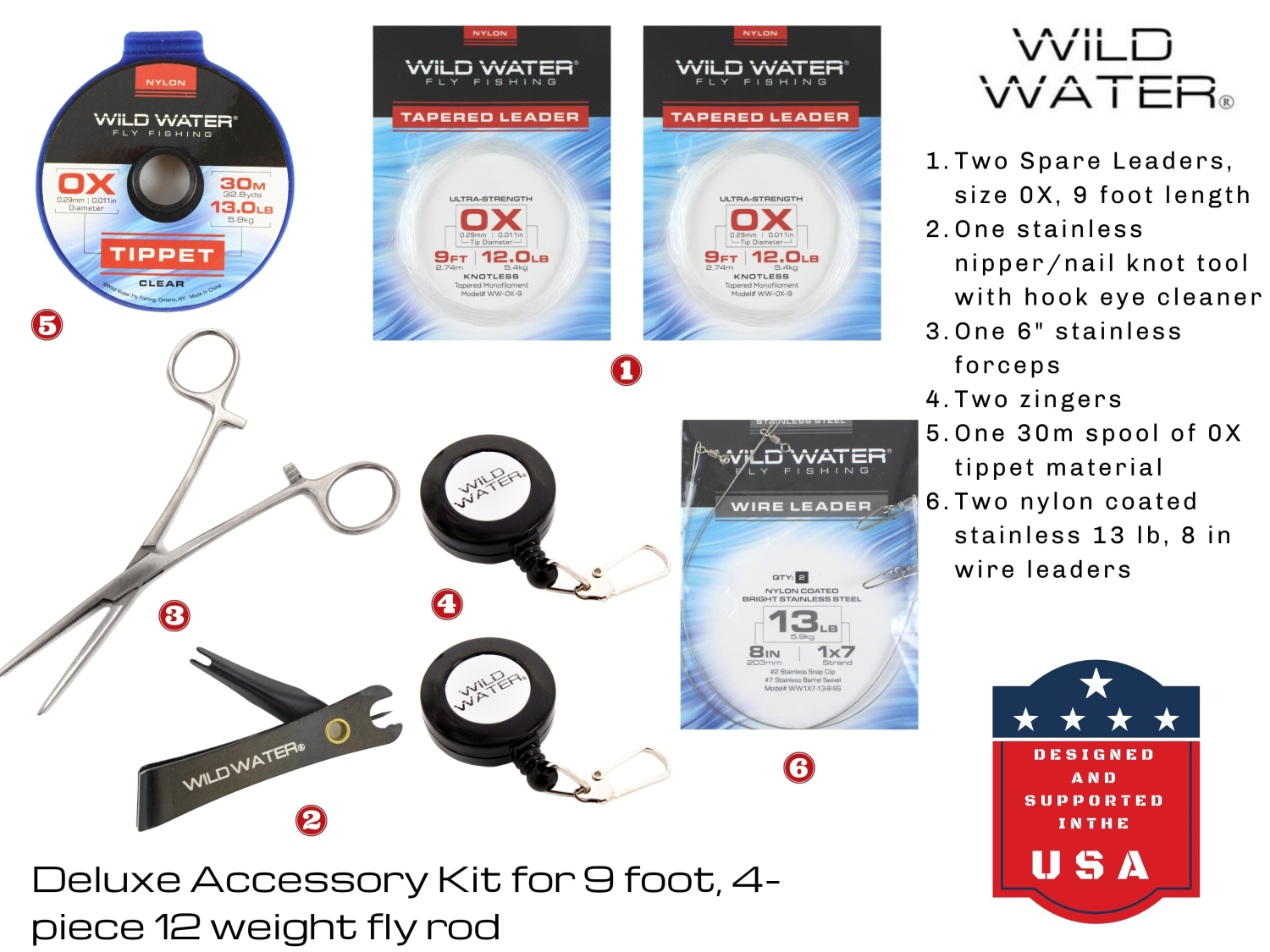 Wild Water Fly Fishing Wild Water Standard Fly Fishing Combo 9 ft, 4-Piece, 12 wt Rod - $165.00 at Everest