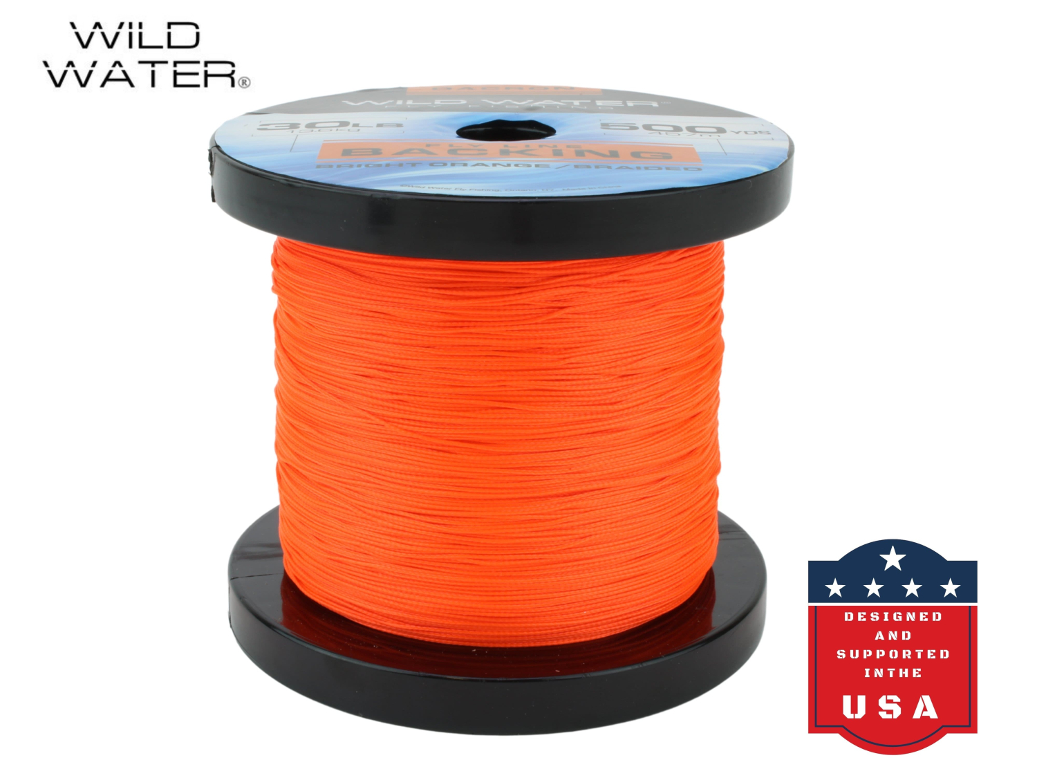 Wild Water Fly Fishing Wild Water Fly Fishing Braided Dacron Backing Spool, 30# 500 yards, Bright Orange - $38.00 at Everest