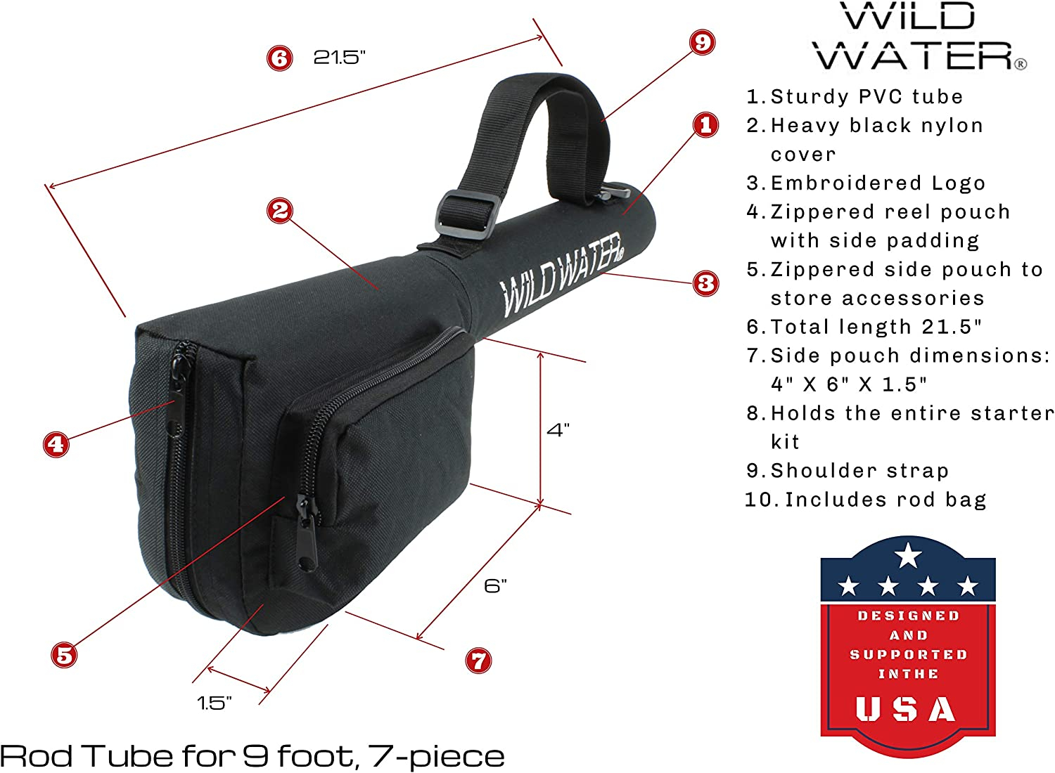 Wild Water Fly Fishing Wild Water Fly Fishing Kit with CNC Fly Reel - 9 ft 5 wt 7-piece Rod - $132.00 at Everest