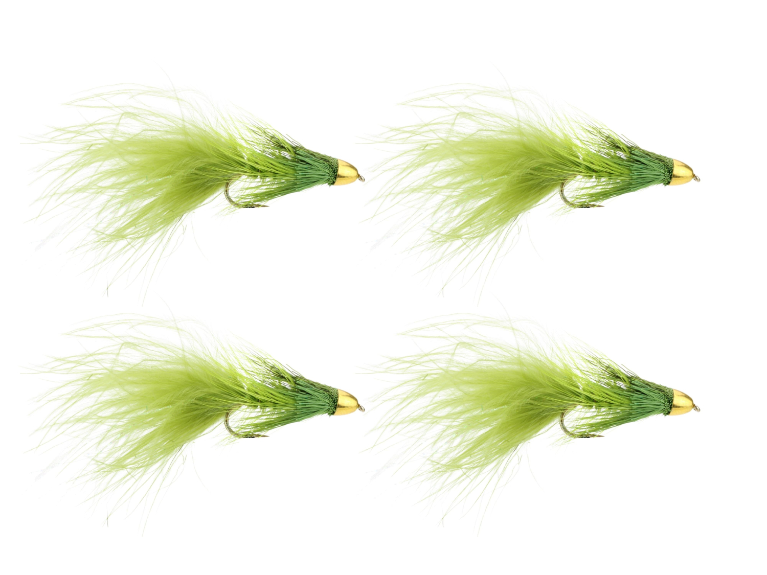 Wild Water Fly Fishing Wild Water Fly Fishing Cone Head Olive Wooly Bugger, Size 6, Qty. 4 - $10.50 at Everest