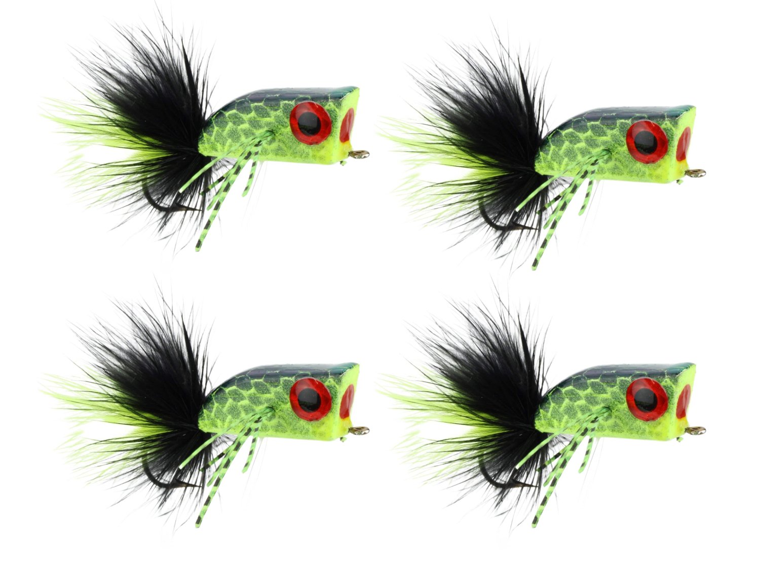 Wild Water Fly Fishing Wild Water Fly Fishing Chartreuse and Black Crease Minnow, size 2, qty. 4 - $19.00 at Everest
