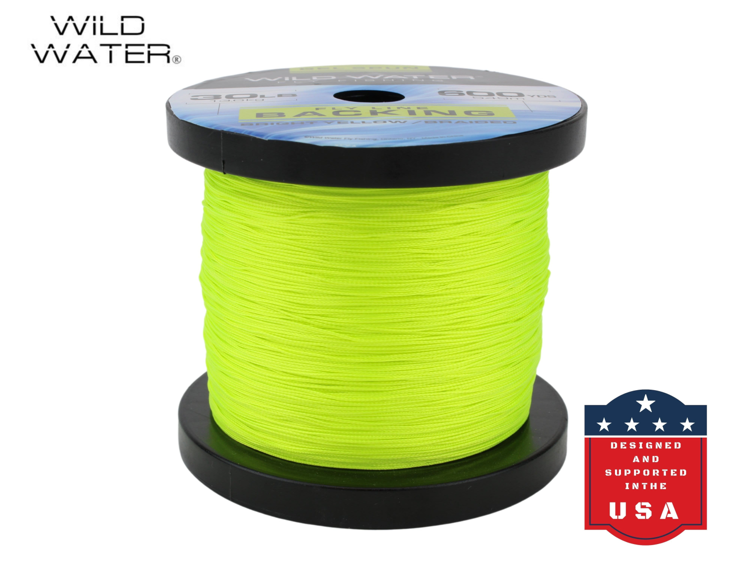 Wild Water Fly Fishing Wild Water Fly Fishing Braided Gel Spun Backing Spool, 30# 600 yards, Bright Yellow - $60.00 at Everest