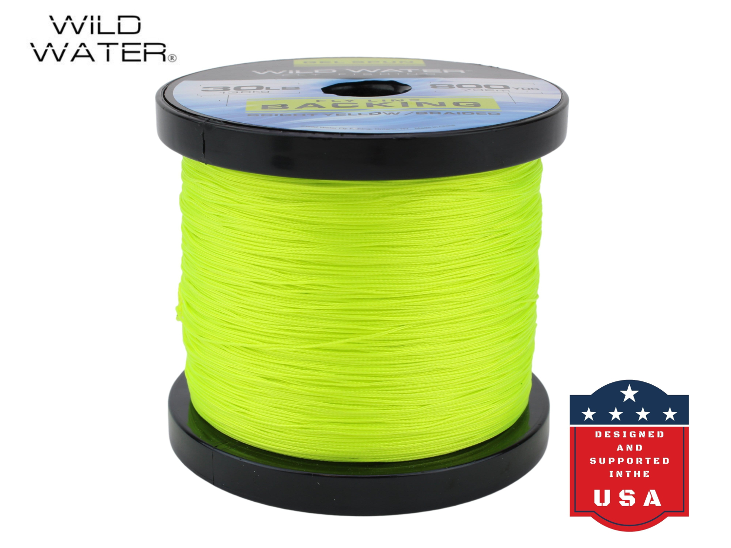 Wild Water Fly Fishing Wild Water Fly Fishing Braided Gel Spun Backing Spool, 30# 800 yards, Bright Yellow - $80.00 at Everest