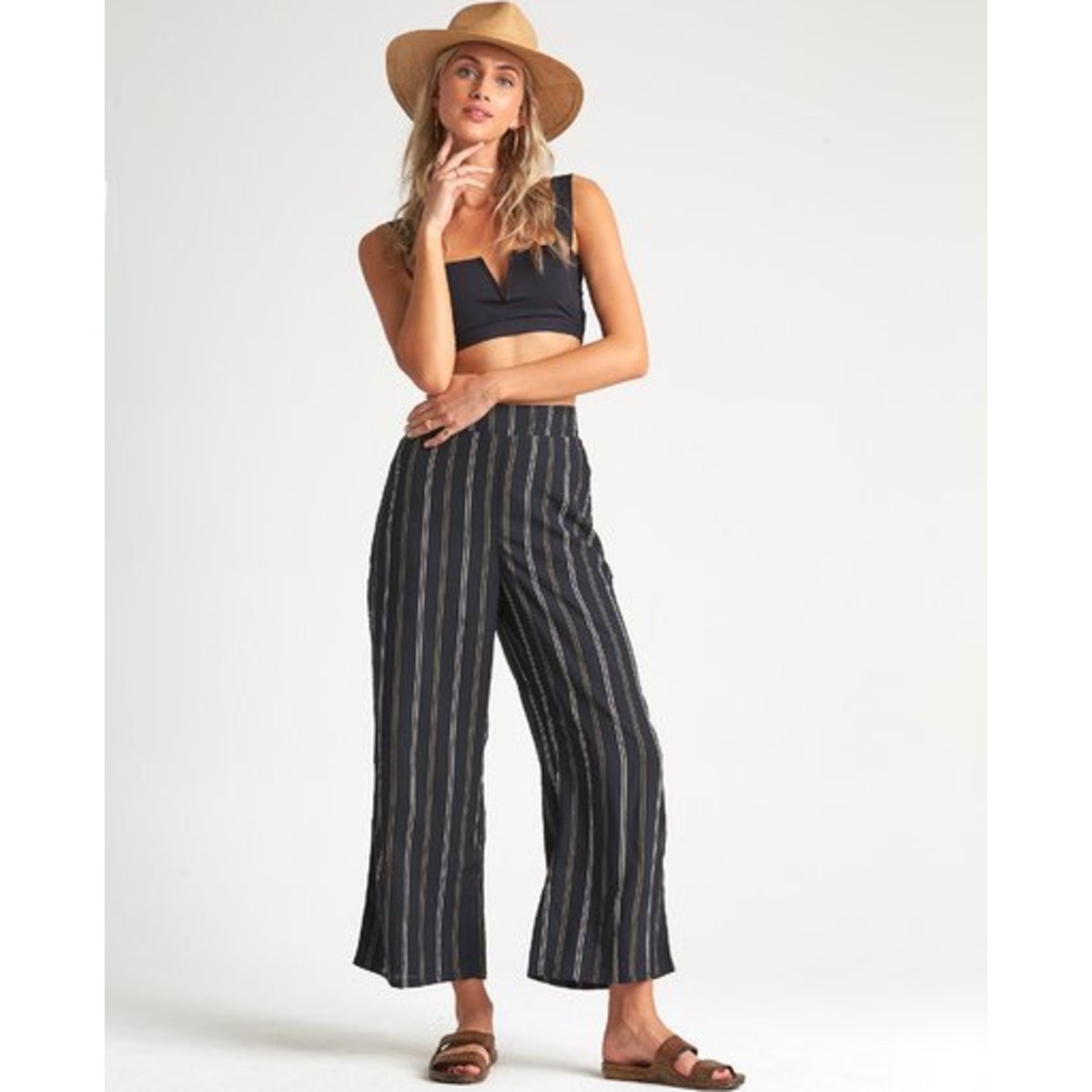 Cut Through Pant - BLACK MULTI / M/10