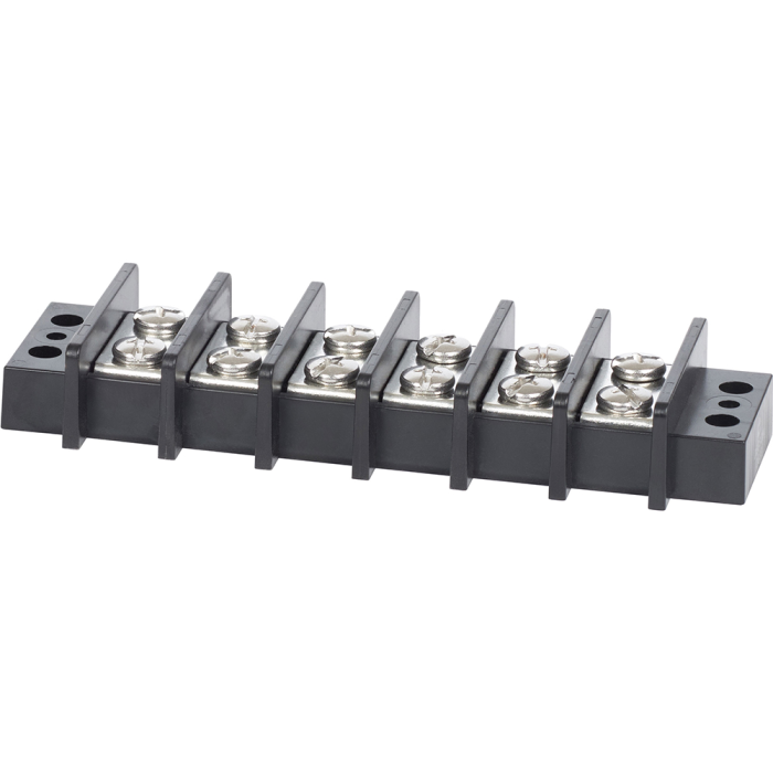 Blue Sea 2606 Terminal Black 65AMP - 6 Circuit main product photo