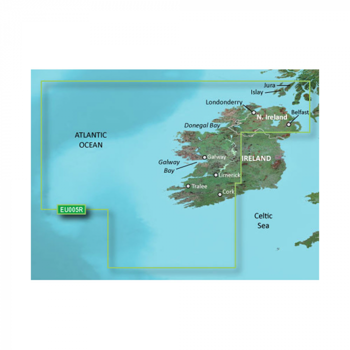 Garmin BlueChart® g3 HD HEU005R Ireland, West Coast microSD™/SD™