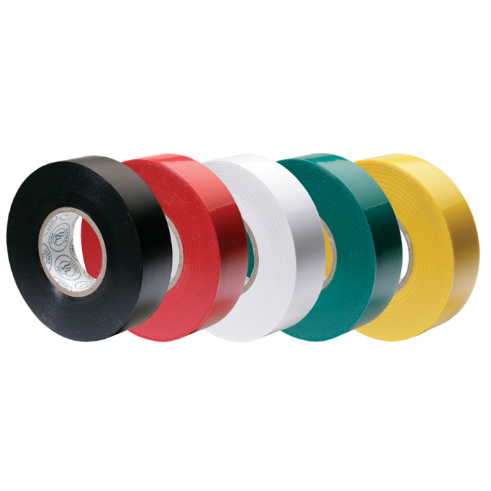Ancor_Premium_Assorted_Electrical_Tape___1_2__x_20____Black___Red___White___Green___Yellow