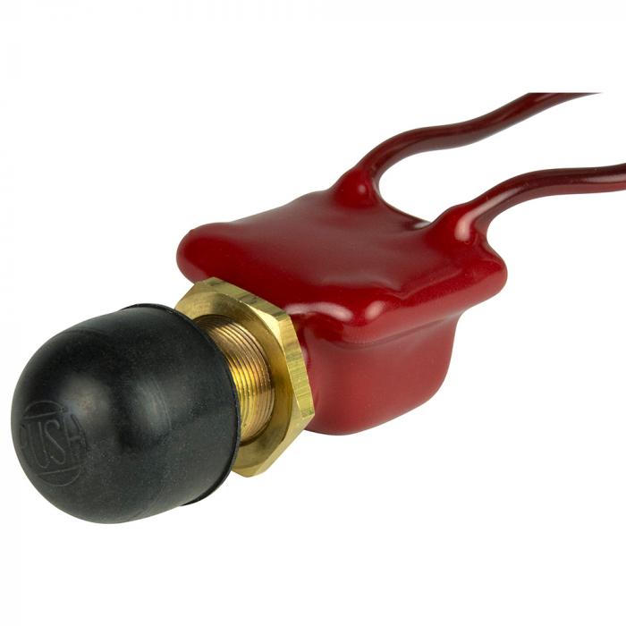 BEP 2-Position SPST Heavy-Duty Push Button Switch - OFF/(ON) - 35 Amp