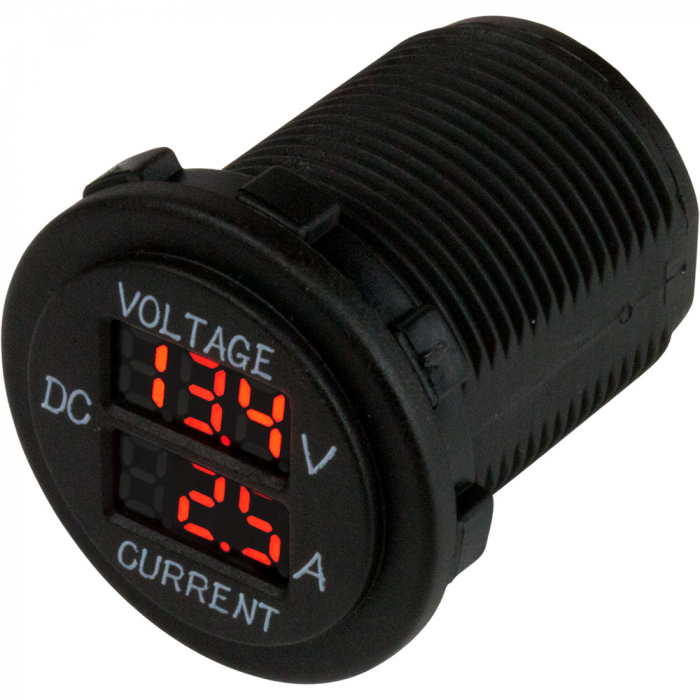 Sea-Dog Round Voltage & Amp Meter - 6V-30V & 0 Amp - 10 Amp Meter main product photo