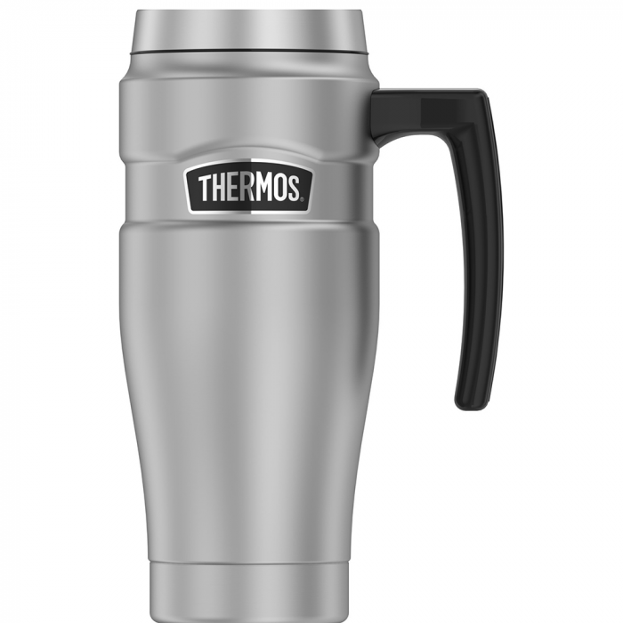 Thermos 16oz Stainless Steel Travel Mug - Matte Steel - 7 Hours Hot/18 Hours Cold main product photo