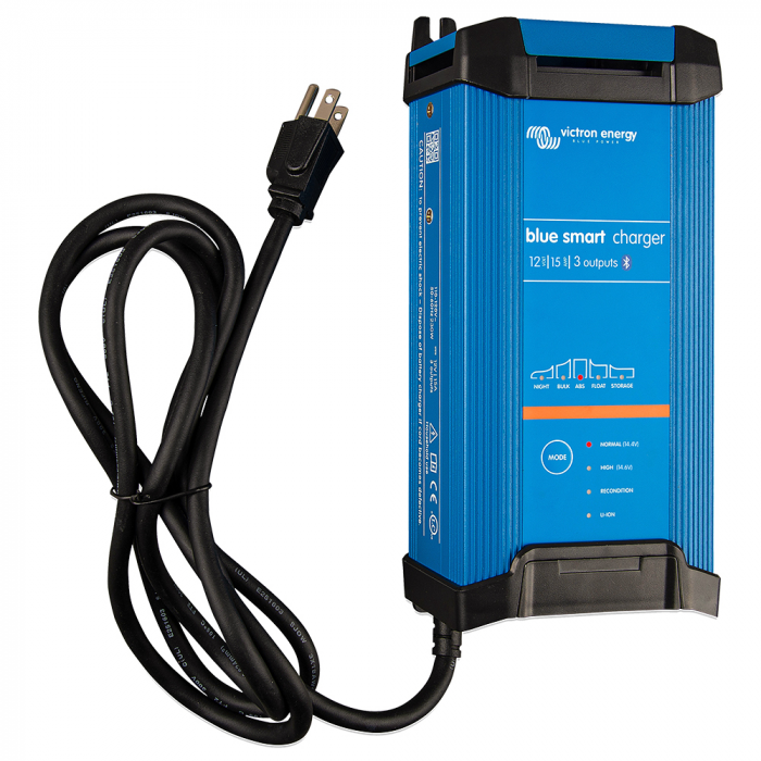 Victron Blue Smart IP22 12VDC 15A 3 Bank 120V Charger - Dry Mount main product photo
