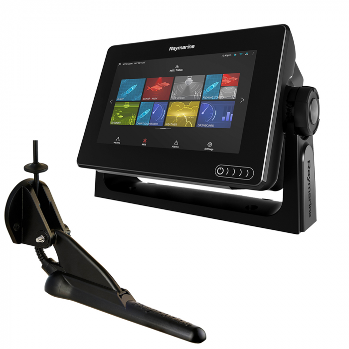 Raymarine Axiom 7 DV MFD w/CPT-100DVS Transom Mount Transducer & LightHouse North America Chart main product photo