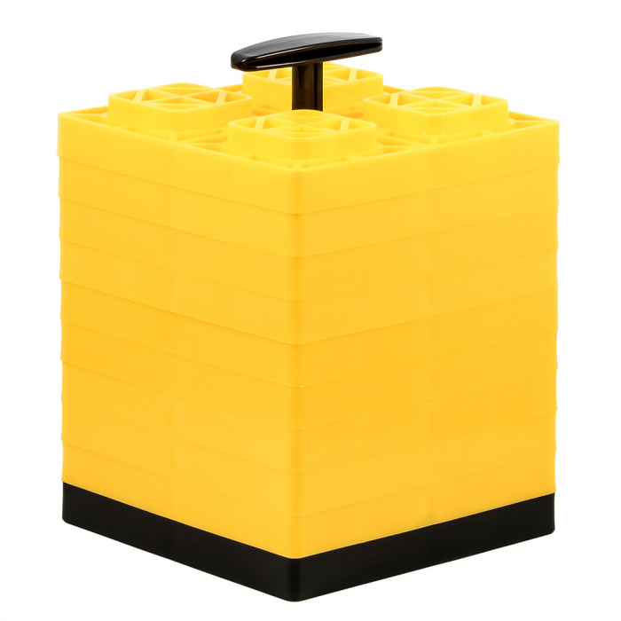 Camco FasTen Leveling Blocks w/T-Handle - 2x2 - Yellow *10-Pack main product photo