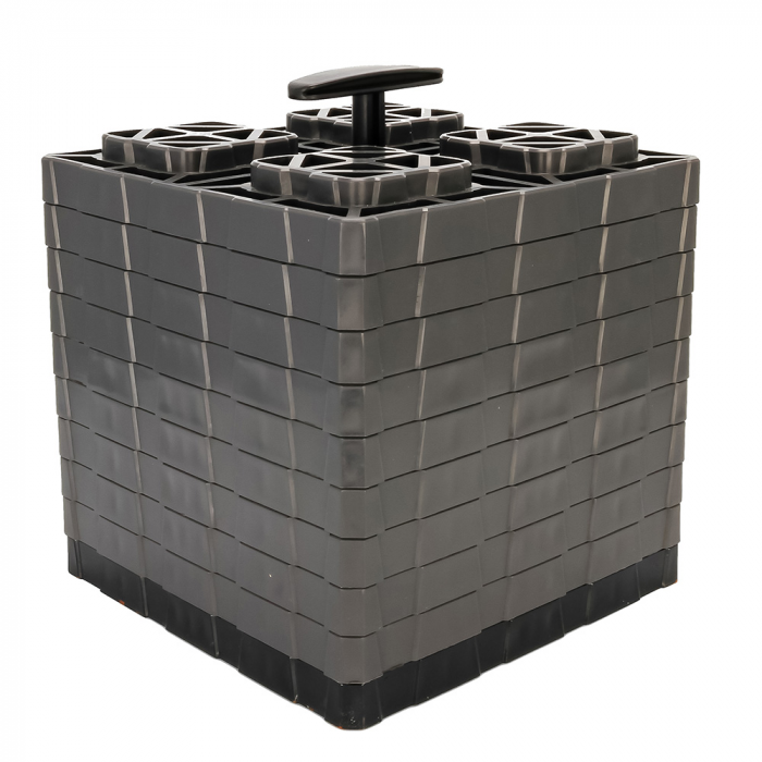 Camco FasTen Leveling Blocks XL w/T-Handle - 2x2 - Grey *10-Pack main product photo