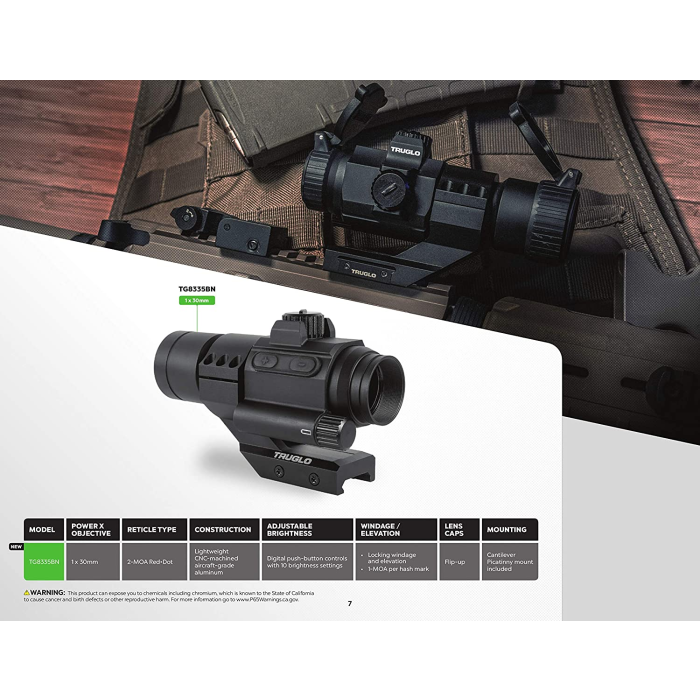 TRUGLO Ignite 30mm Red Dot Sight Cantilever Mount 30mm Red Dot Sight Cantilever Mount Matte Black main product photo