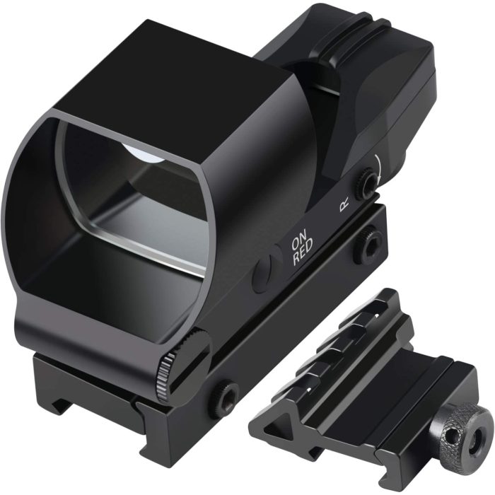 Feyachi Reflex Sight Red & Green Dot Gun Sight Scope 4 Reticles with 45 Degree Rail Mount, Upgraded On/Off Switch main product photo