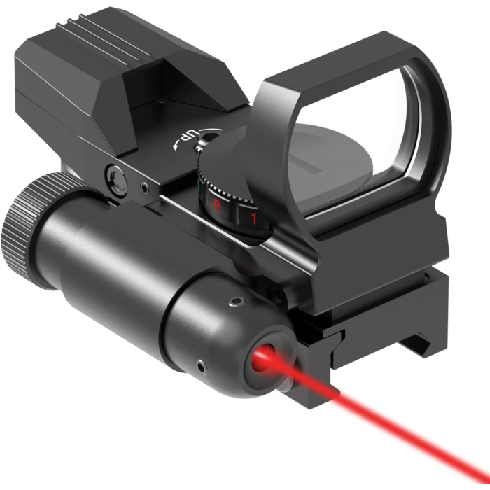 Feyachi Reflex Sight - 4 Reticle Red and Green Dot Optic with Pistol, 20mm Rod main product photo