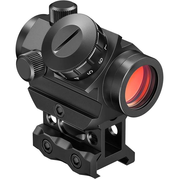 EZshoot Red Dot Sights , 1x25mm 2MOA Micro Red Dot Gun Sight Rifle Scope with 1 Inch 20mm Riser Mount Shockproof and Water Scratch Resistant main product photo