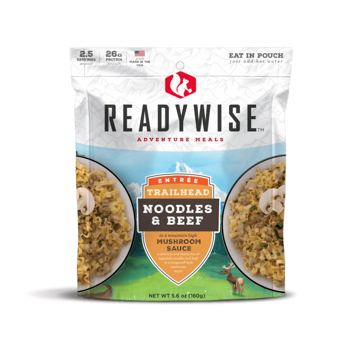 ReadyWise Trailhead Noodles & Beef Case of 6 main product photo