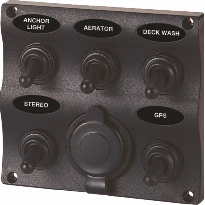 SeaSense_5_Gang_Toggle_Switch_Panel_with_12_Volt_Outlet