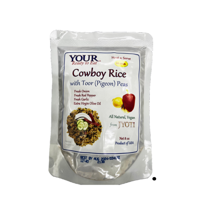 Cowboy Rice with Toor (Pigeon) Peas - Jyoti Natural Food - Your Ready ...