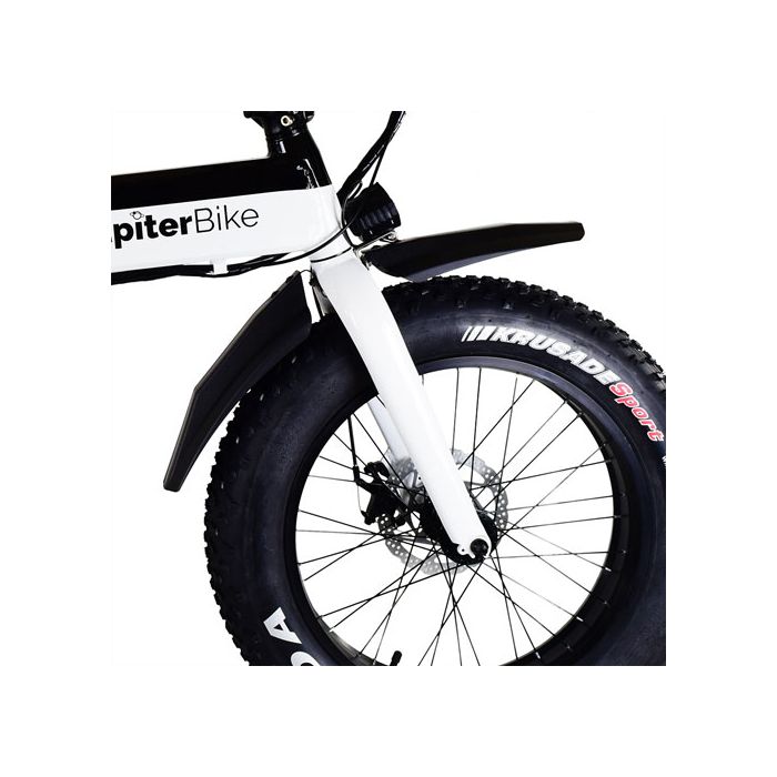 Jupiter Bike Defiant Fat Tire Electric Bike White