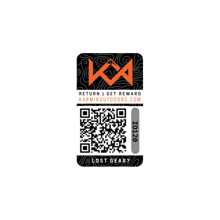 Karmik Outdoors Non-Reflective Lost and Found Decal (black) main product photo